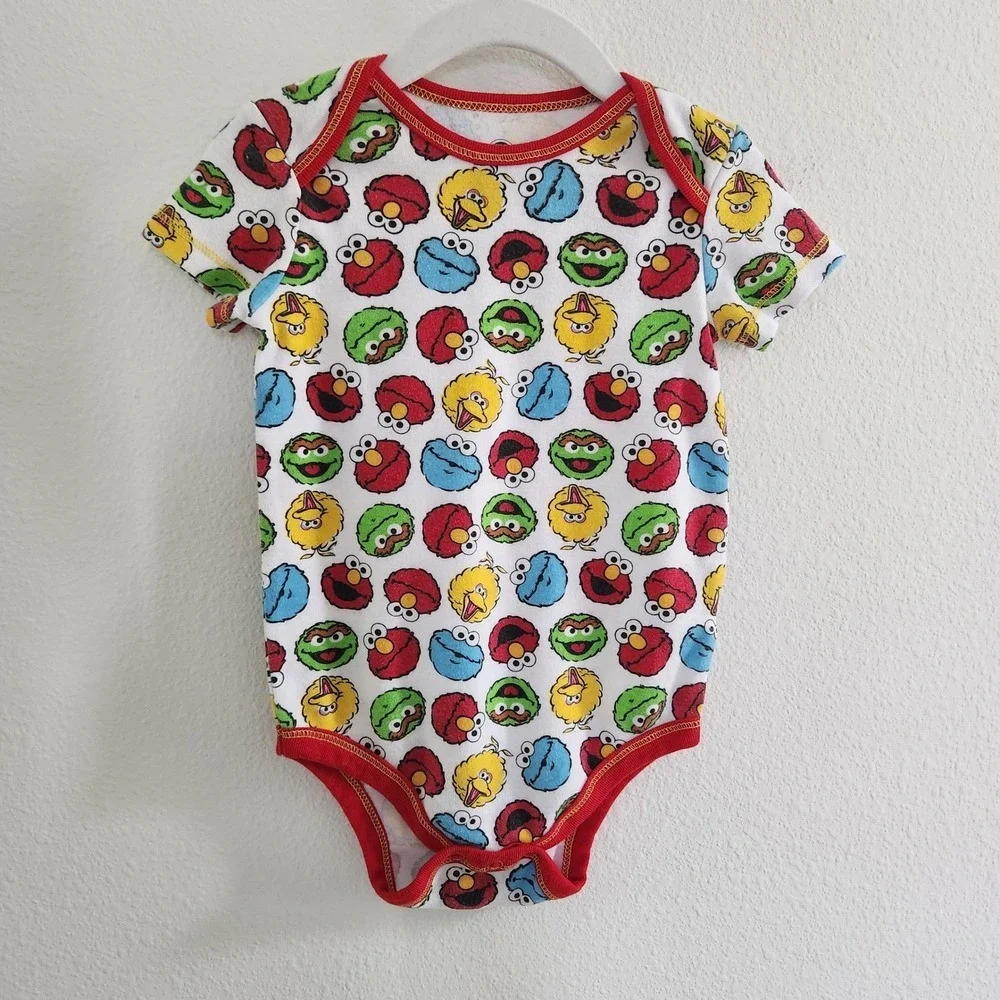 Sesame‎ Street size 18M Character Print Baby Bodysuit Elmo Cookie Monster